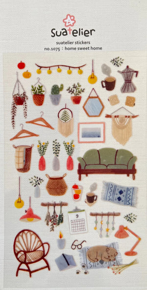 Suatelier 1075 Home Sweet Home Stickers
