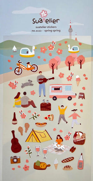 Suatelier 1112 Spring Park Days Stickers