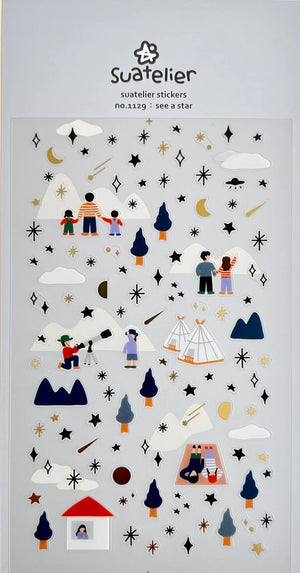 Suatelier 1129 See a Star Stickers