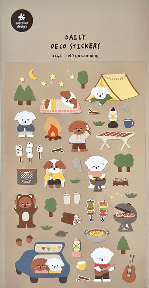 Suatelier 1144 Let´s go Camping Stickers