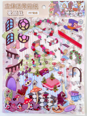 Diorama 3D Fantasy Stickers