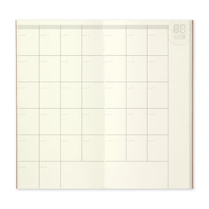 Traveler's Company Refill 017 Planeador Diario libre Mensual Regular