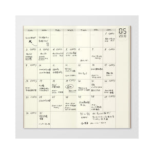 Traveler's Company Refill 017 Planeador Diario libre Mensual Regular