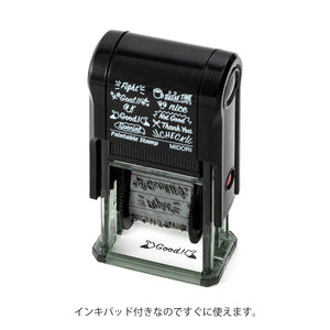 Midori Paintable Rotating Stamp Mensaje en Inglés