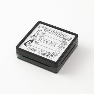 Midori  Paintable  Stamp Pre-inked   Mi favorito