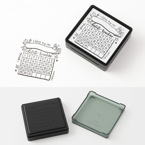 Midori  Paintable  Stamp Pre-inked  Registro de  Habitos