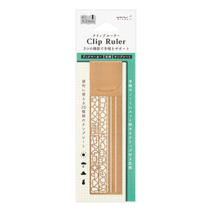 Midori Clip Ruler Copper