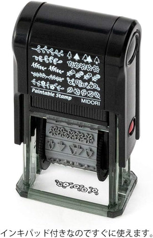 Midori Paintable Rotating Stamp Plantas