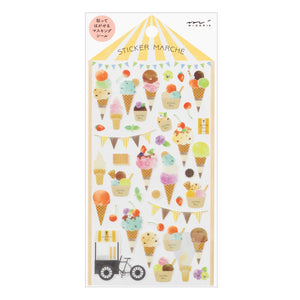 Midori Sticker Marche Ice Cream