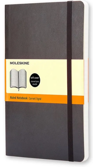 Moleskine Classic Notebook Negro Pasta Suave Raya