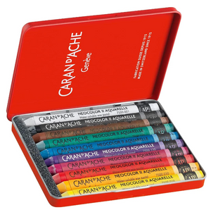 Caran d'Ache Neocolor II Water-Soluble Wax Pastel Set 10