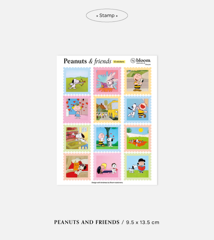 Bloom Peanuts & Friends Estampillas