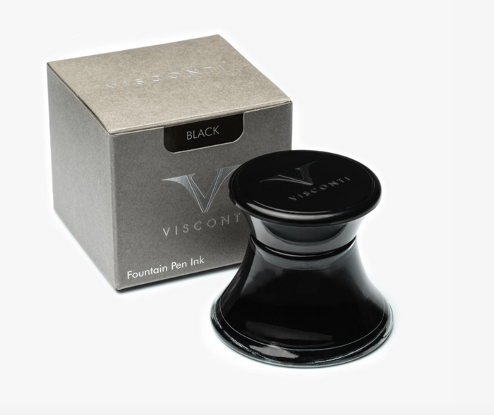 Visconti Glass Inkwell Black