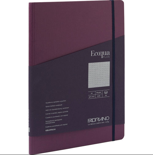 Fabriano Ecoqua Plus Espiral A4 Morado