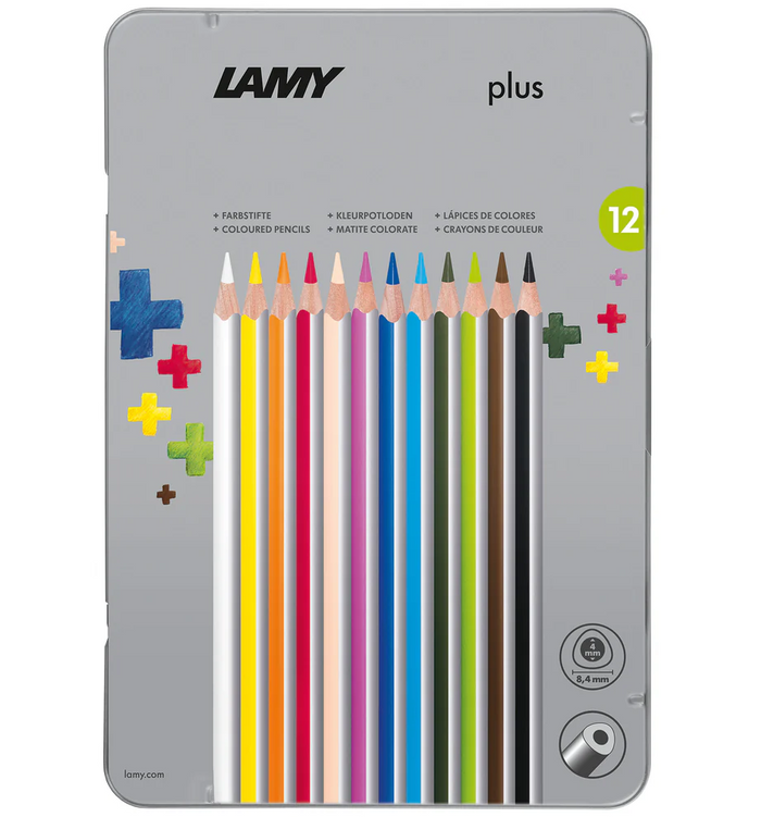 Lamy Lápices de Colores Plus 12 Estuche Metálico