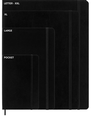 Moleskine Classic Notebook Negro Pasta Suave Raya