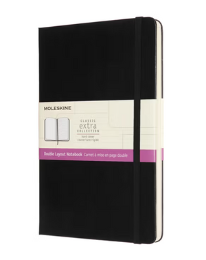Moleskine Classic Extra Notebook Negra Double Layout