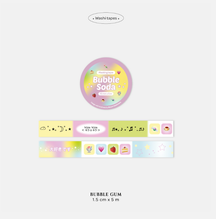 Bloom Washi Tape Bubble Gum