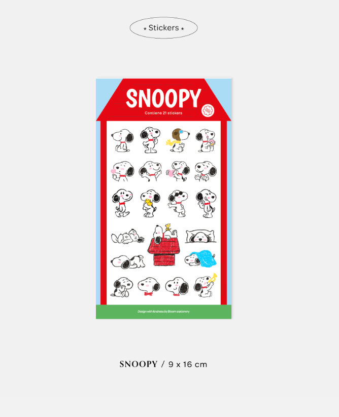Bloom Snoopy Stickers