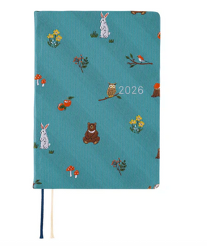 Hobonichi Techo 2026 HON A6: Bow & Tie In the Forest