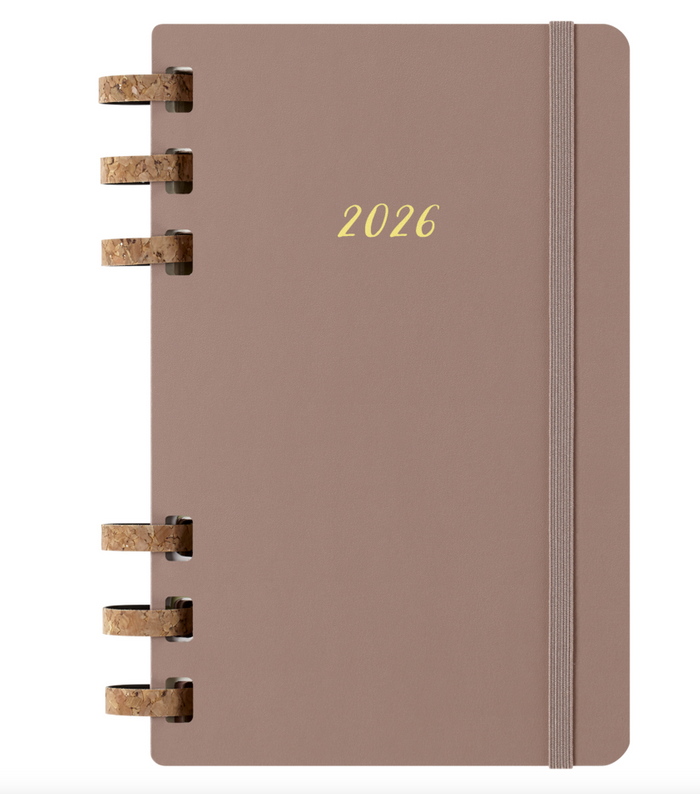 Moleskine Agenda 2026 Life Espiral Almond Large Hard Cover