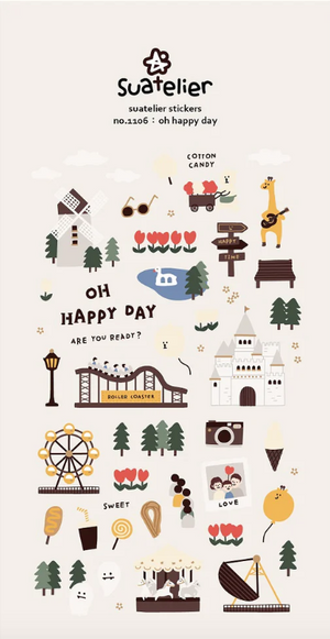 Suatelier 1106 Oh Happy Day Stickers