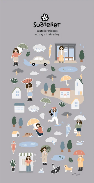 Suatelier 1132 Rainy Day Stickers