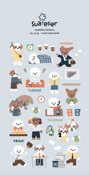 Suatelier 1125 Work and Work Stickers