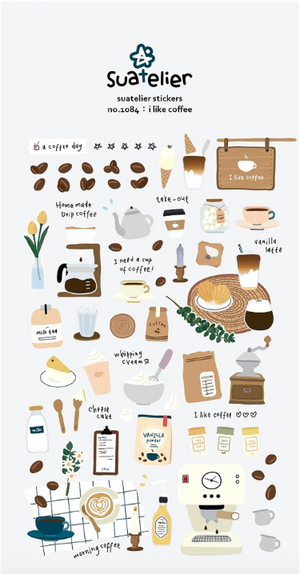 Suatelier 1084 I Like Coffee Stickers