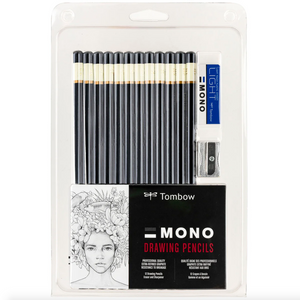 Tombow MONO Set de 12 Lápices de Dibujo Graduados