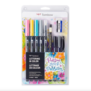 Tombow Set de Marcadores y Accesorios para Lettering en Color