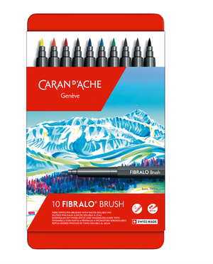 Caran d'Ache Fibralo Brush Marcadores c/10