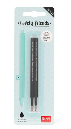 Legami Lovely Friends Refill Negro 0.5mm