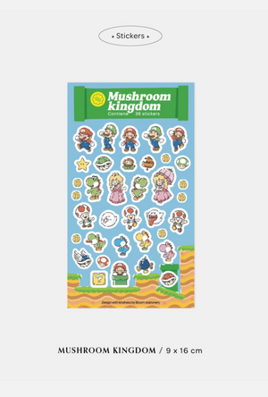 Bloom Mushroom Kingdom Stickers