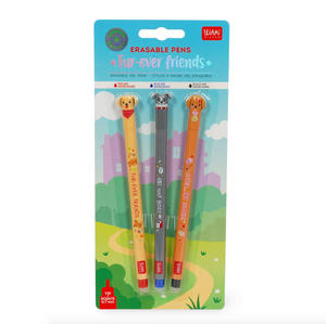 Legami Erasable Pen Fur-ever Friends Set