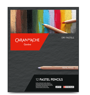 Caran d'Ache 12 Colores Pastel