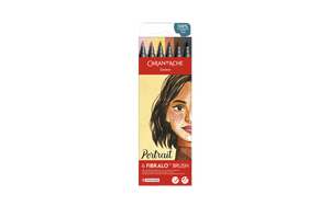 Caran d'Ache Set de 6 Fribralo Brush Portrait
