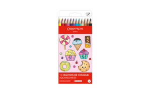 Caran d'Ache Set de 12 Lápices de Color Kawaii Candy World