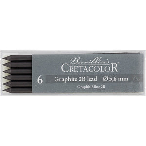 Cretacolor Set de Minas de Grafito 2B 5.6mm