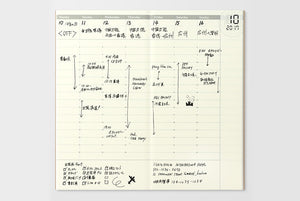 Traveler's Company Refill 018 Planeador Semanal Regular