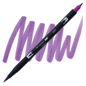 Tombow Dual Brush Pen Purple 665