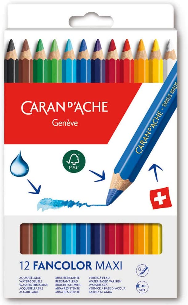 Caran d'Ache 12 Fancolor Maxi