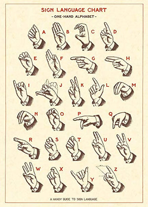 Cavallini Papel Sign Language