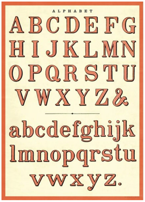 Cavallini Papel Alphabet