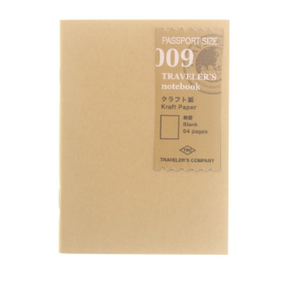 Traveler's Company Refill 009 Kraft Liso Pasaporte