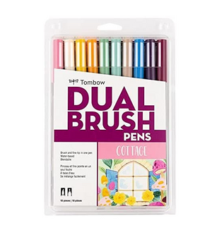 Tombow 10 Dual Brush Pens Cottage
