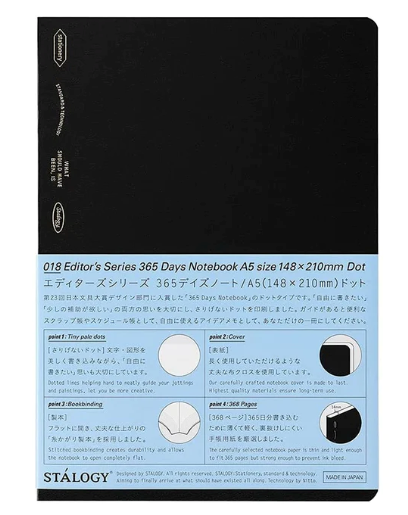 Stalogy 365 Days Notebook Dotted