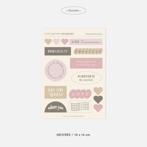 Bloom Love (Archive) Sticker set