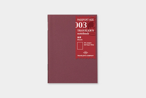 Traveler's Company Refill 003 Liso Pasaporte