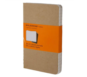 Moleskine Cahier Kraft Hoja Rayada (set de 3 libretas)